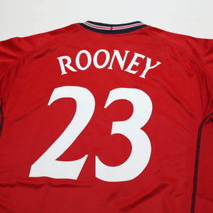 2002/04 Rooney #23 England Vintage Umbro Away Debut Football Shirt XL Australia