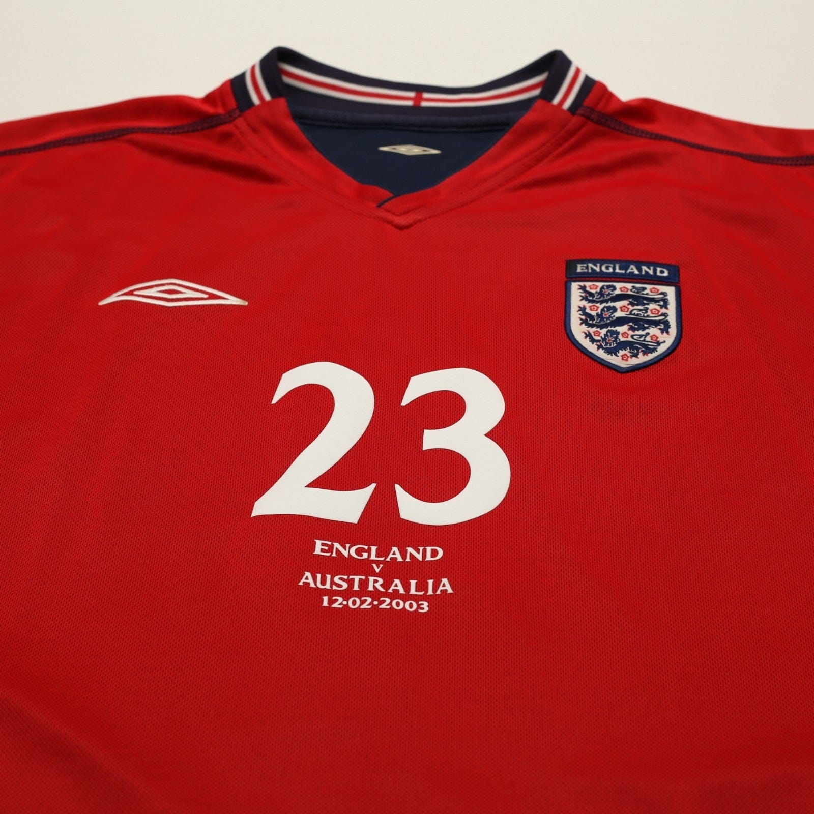 2002/04 Rooney #23 England Vintage Umbro Away Debut Football Shirt XL Australia