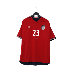 2002/04 Rooney #23 England Vintage Umbro Away Debut Football Shirt XL Australia