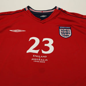 2002/04 Rooney #23 England Vintage Umbro Away Debut Football Shirt XL Australia
