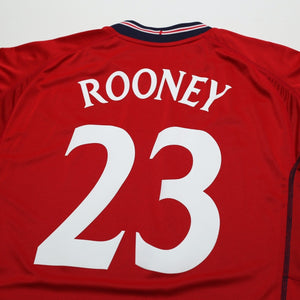 2002/04 Rooney #23 England Vintage Umbro Away Debut Football Shirt XL Australia