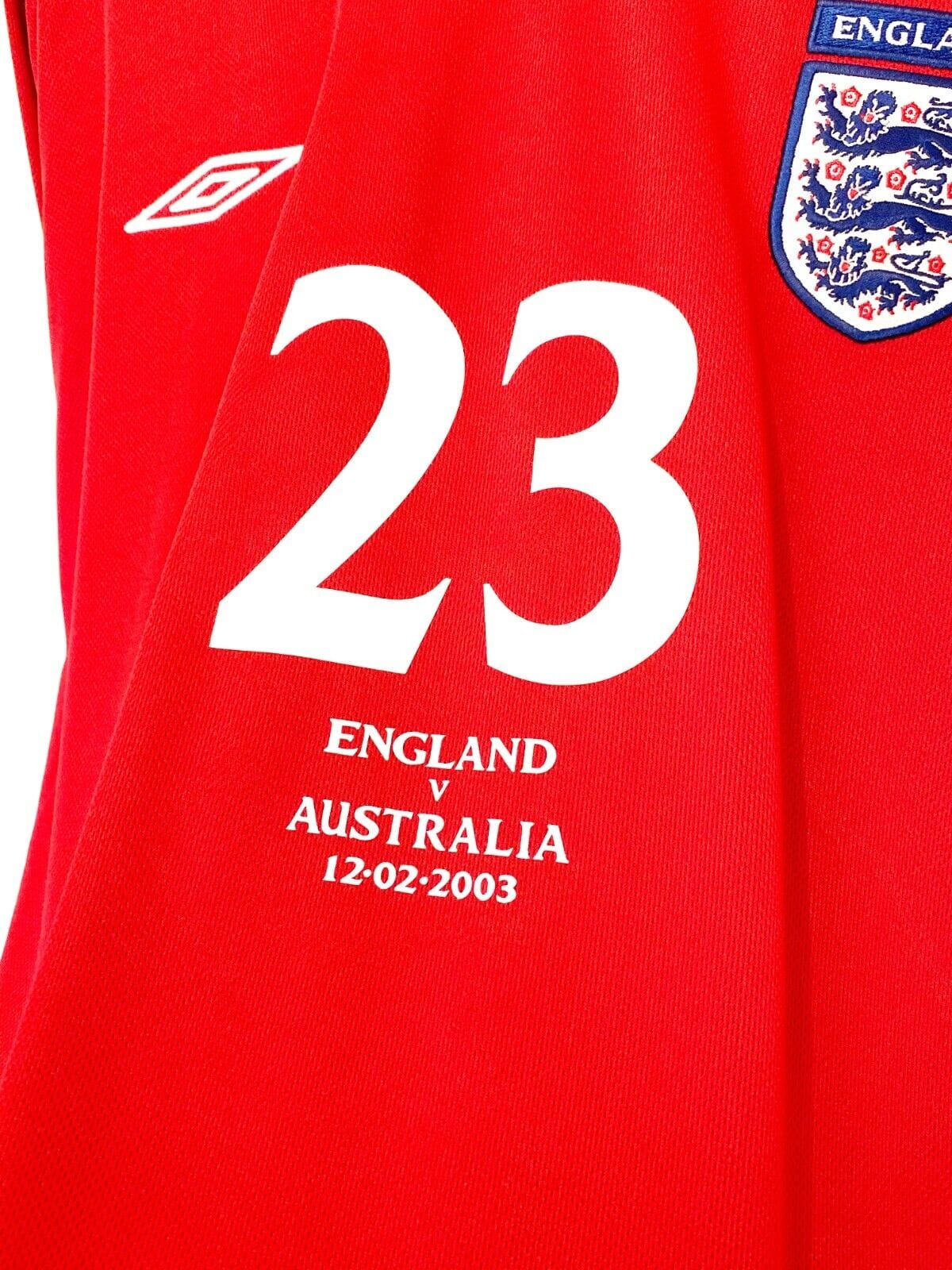 2002/04 ROONEY #23 England Vintage Umbro Away Debut Football