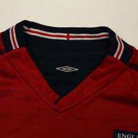 2002/04 Scholes #8 England Vintage Umbro Away Football Shirt (L) Argentina WC