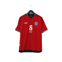 2002/04 Scholes #8 England Vintage Umbro Away Football Shirt (M) Argentina WC