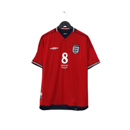 2002/04 Scholes #8 England Vintage Umbro Away Football Shirt (M) Argentina WC