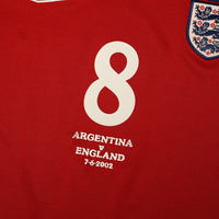 2002/04 Scholes #8 England Vintage Umbro Away Football Shirt (M) Argentina WC