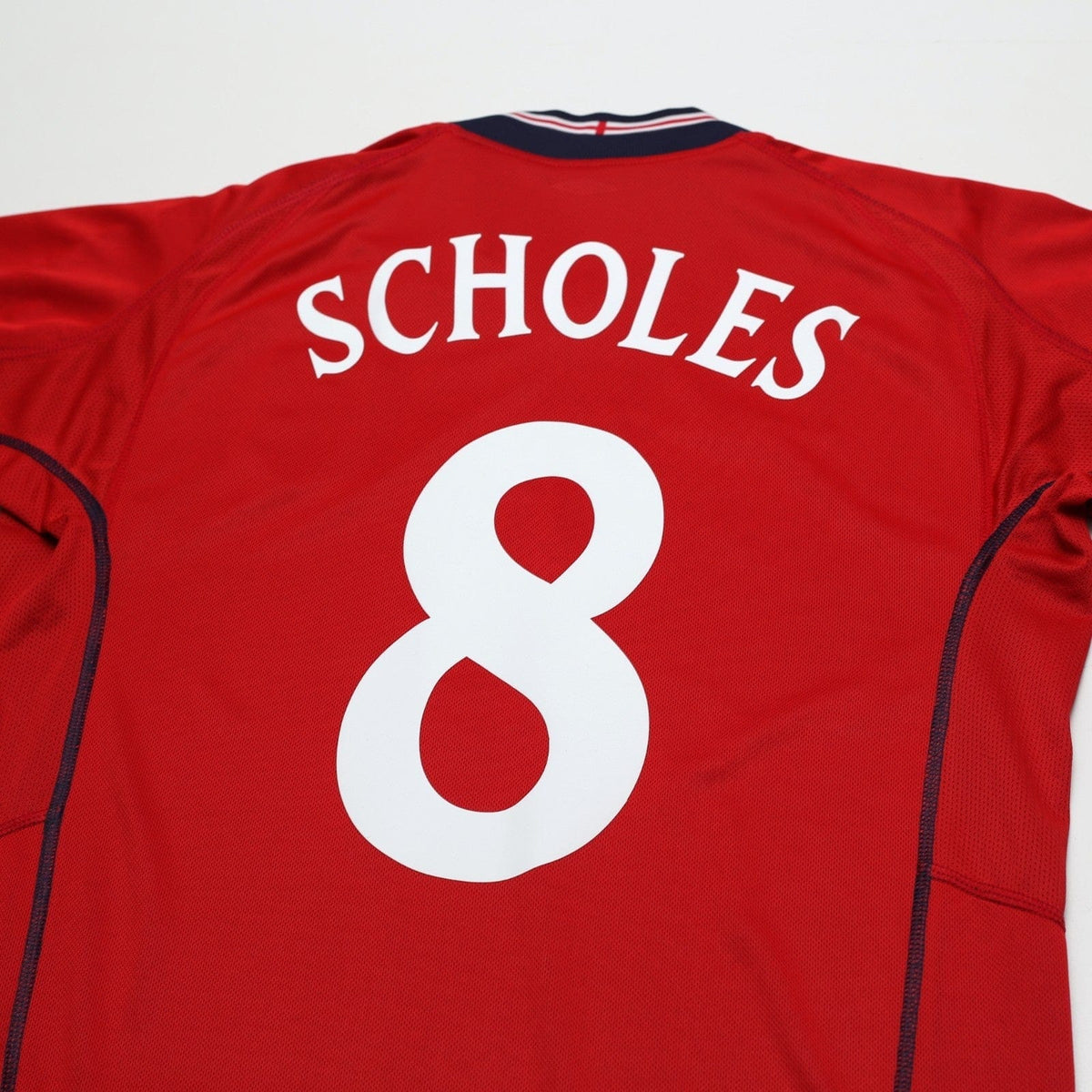 2002/04 Scholes #8 England Vintage Umbro Away Football Shirt (M) Argentina WC