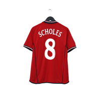 2002/04 Scholes #8 England Vintage Umbro Away Football Shirt (M) Argentina WC
