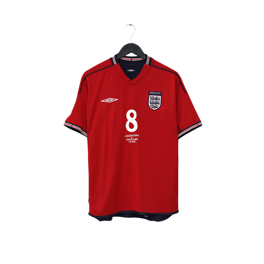 2002/04 Scholes #8 England Vintage Umbro Away Football Shirt (M) Argentina WC