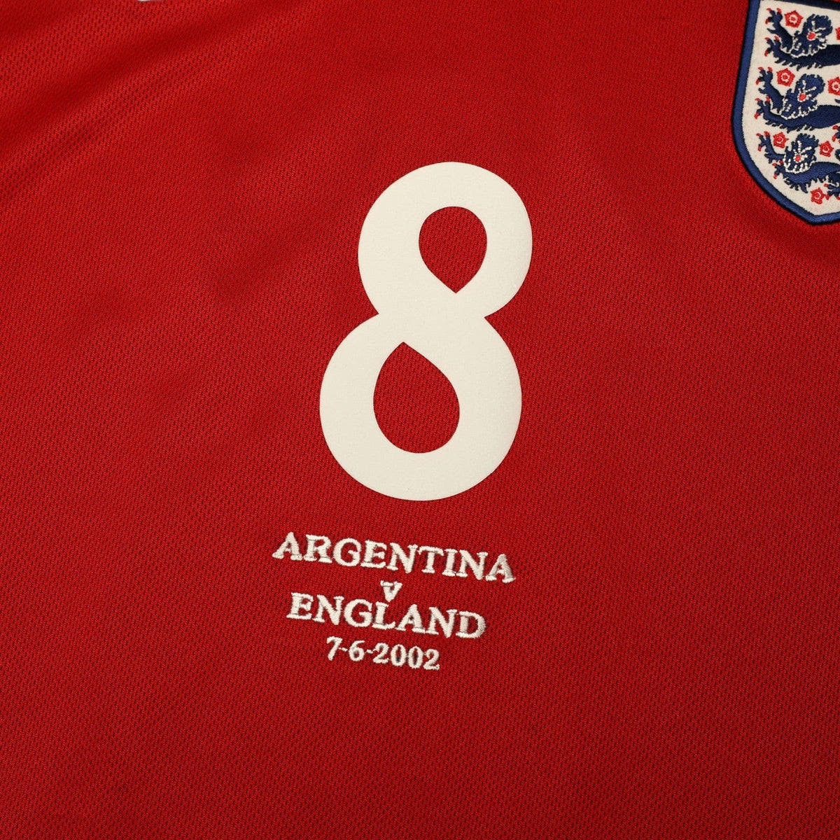 2002/04 Scholes #8 England Vintage Umbro Away Football Shirt (M) Argentina WC