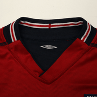 2002/04 Scholes #8 England Vintage Umbro Away Football Shirt (M) Argentina WC