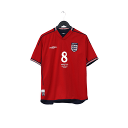 2002/04 Scholes #8 England Vintage Umbro Away Football Shirt (M) Argentina WC