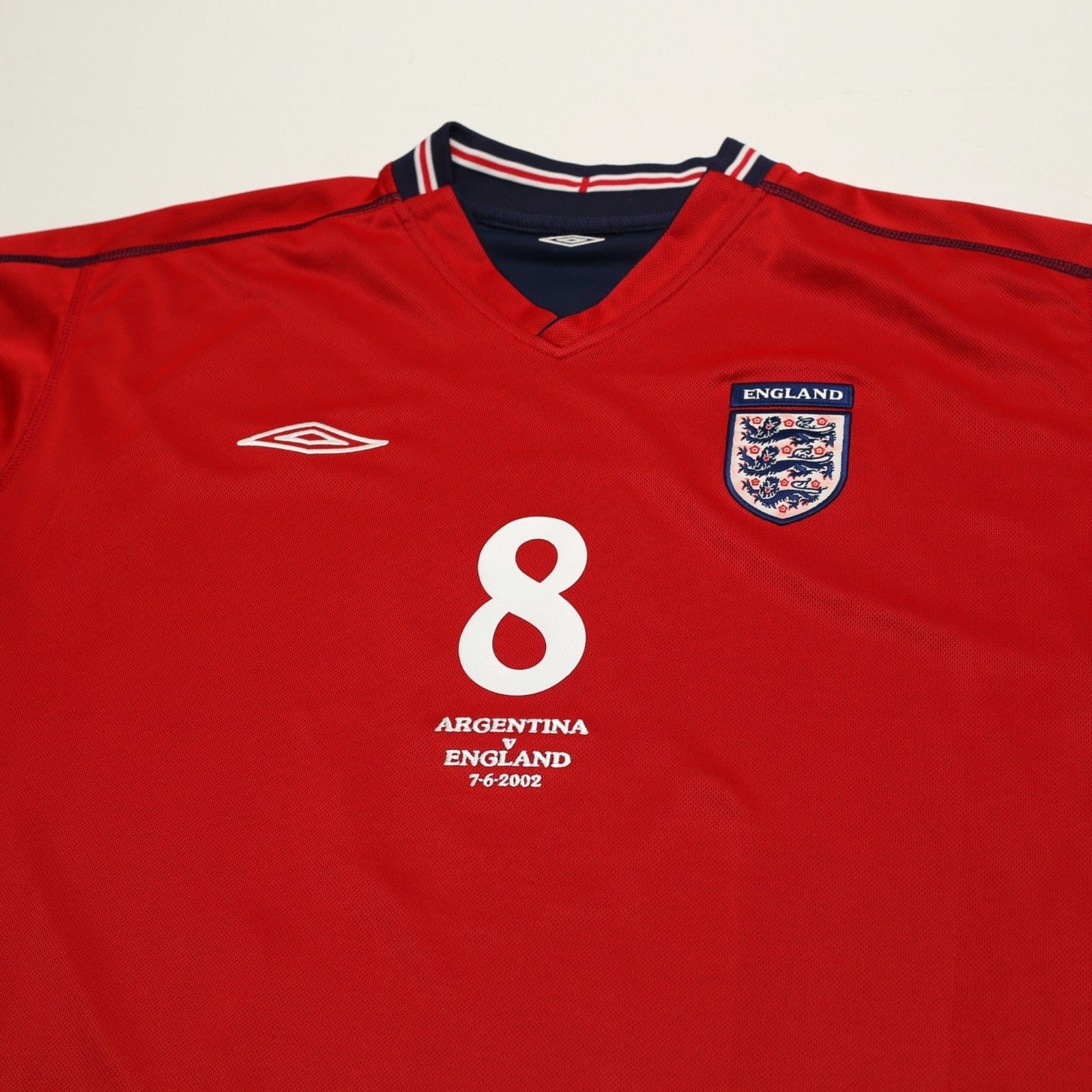 2002/04 Scholes #8 England Vintage Umbro Away Football Shirt (XXL) Argentina WC