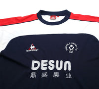 2002/04 SHEFFIELD UNITED Vintage le coq sportif Football Cotton Tee Shirt (L)