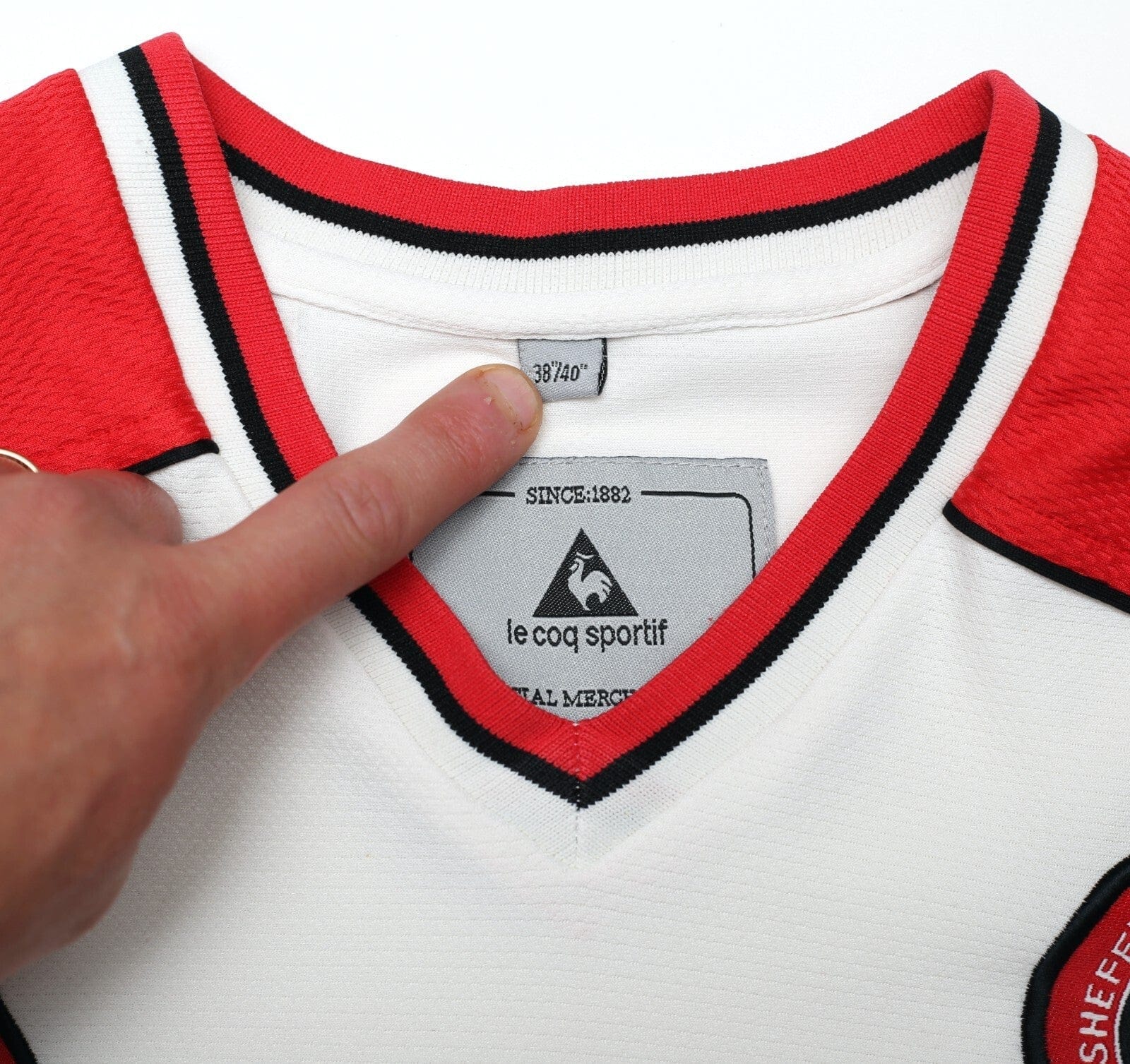2002/04 SHEFFIELD UNITED Vintage le coq sportif Football Shirt (M)