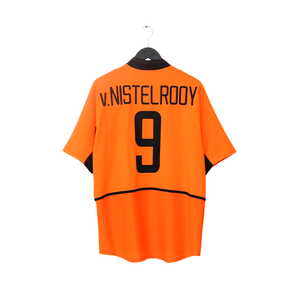 2002/04 Van Nistelrooy #9 Holland Vintage Nike Home Football Shirt (L)