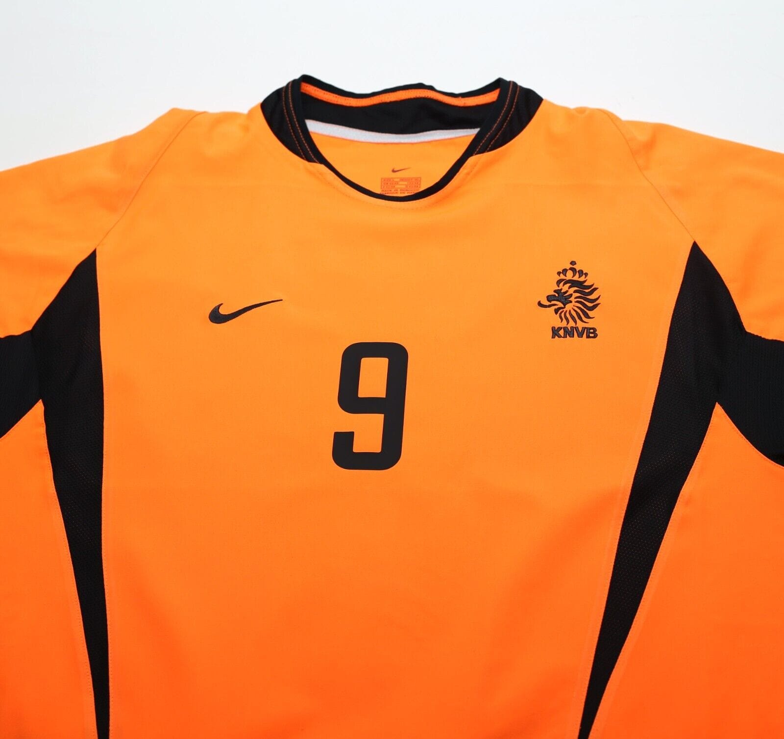 2002/04 VAN NISTELROOY #9 Holland Vintage Nike Home Football Shirt (L)