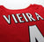 2002/04 VIEIRA #4 Arsenal Vintage Nike Home L/S Football Shirt (L)