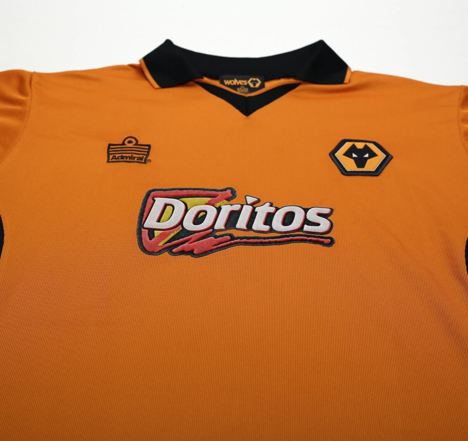 2002/04 WOLVERHAMPTON WANDERERS Admiral Home Football Shirt (M) Wolves Doritos