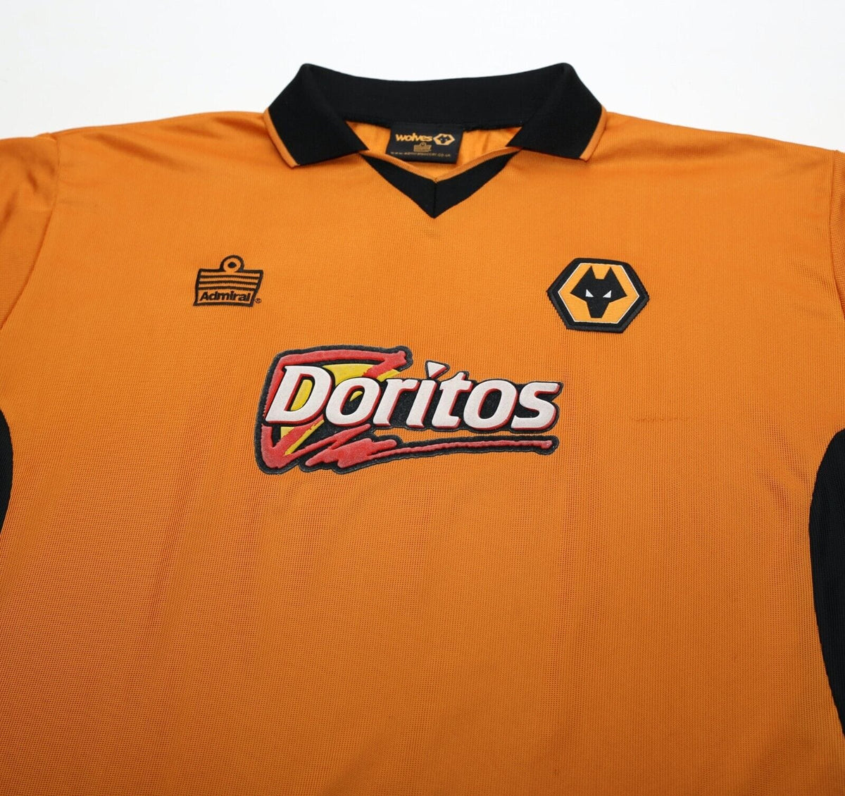 2002/04 WOLVERHAMPTON WANDERERS Admiral Home Football Shirt (XL) Wolves Doritos