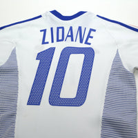 2002/04 Zidane #10 France Vintage adidas Away Football Shirt (S)