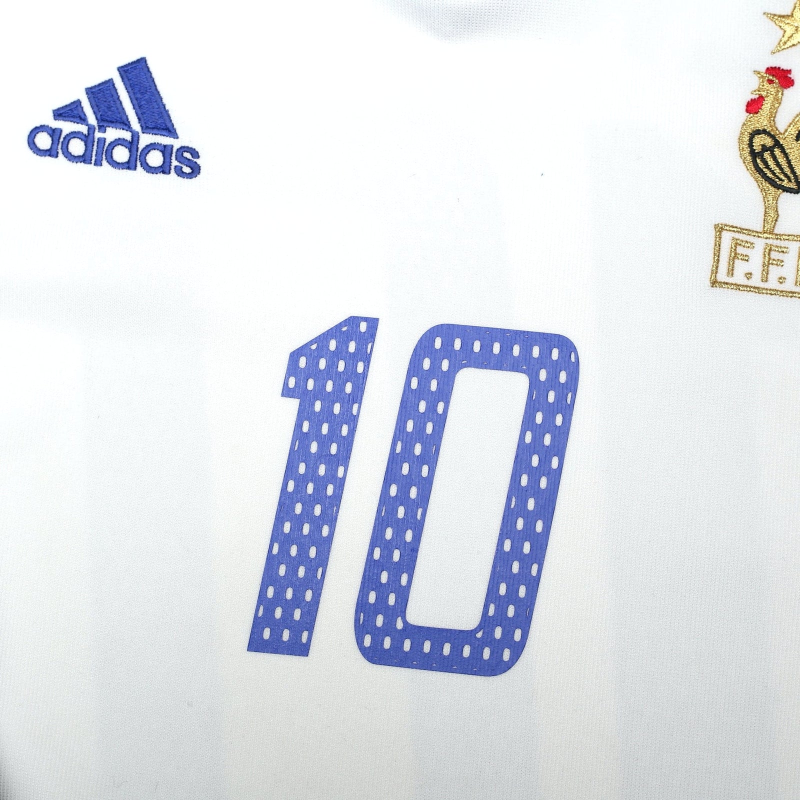 2002/04 Zidane #10 France Vintage adidas Away Football Shirt (S)