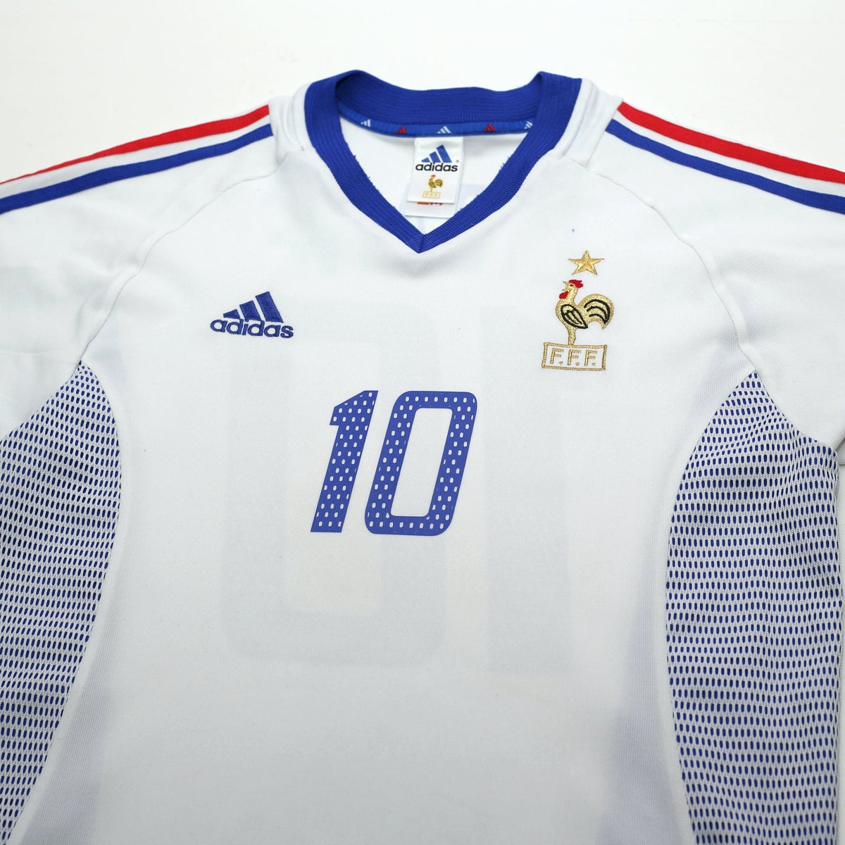 2002/04 Zidane #10 France Vintage adidas Away Football Shirt (S)