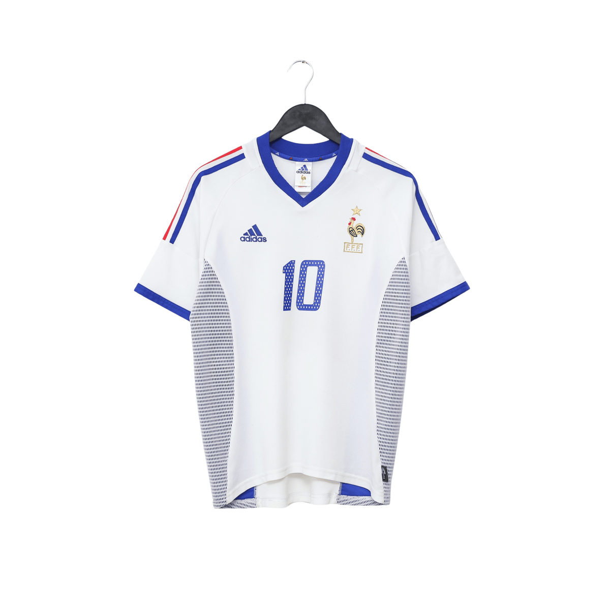 2002/04 Zidane #10 France Vintage adidas Away Football Shirt (S)