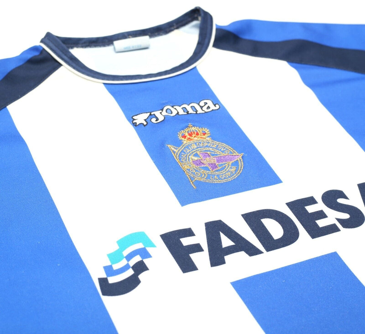 2002 DEPORTIVO Vintage Joma 'Copa Del Rey Final' Home Football Shirt Jersey (M)