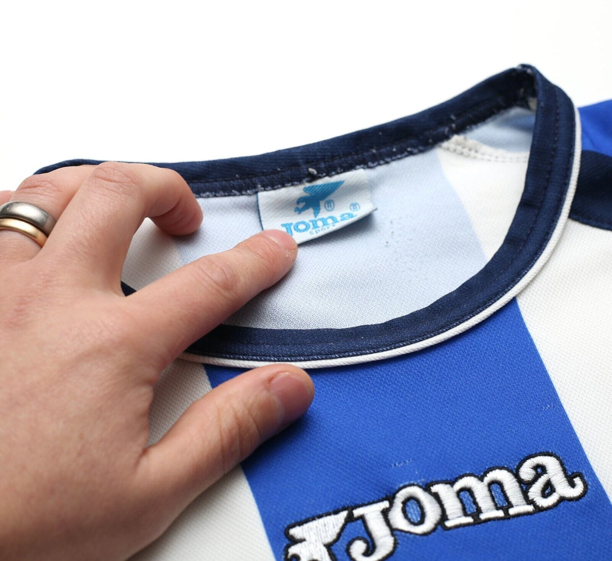 2002 DEPORTIVO Vintage Joma 'Copa Del Rey Final' Home Football Shirt Jersey (M)