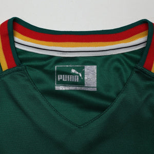 2002 Eto'o #9 Cameroon Vintage PUMA Football Shirt Vest (M) World Cup