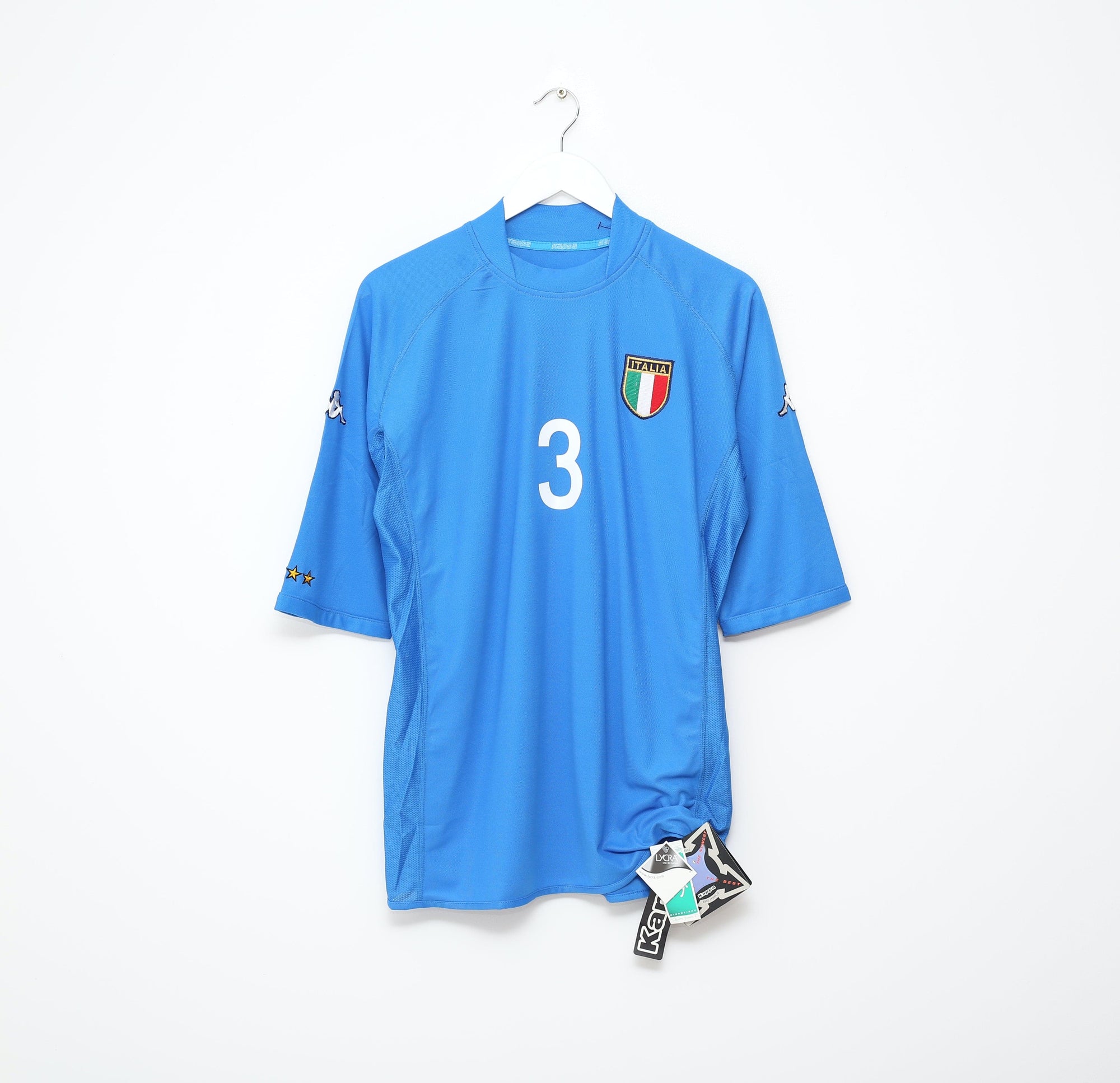 2002 MALDINI #3 Italy Vintage Kappa Home Football Shirt (L/XL) WC 2002 BNWT