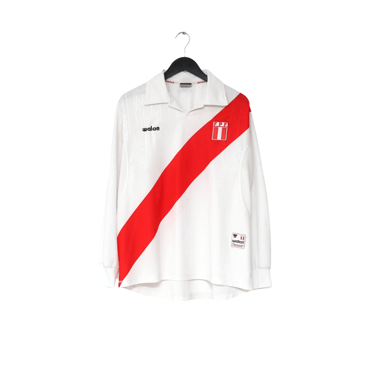 2002 Peru Vintage Walon Long Sleeve Home Football Shirt (L)