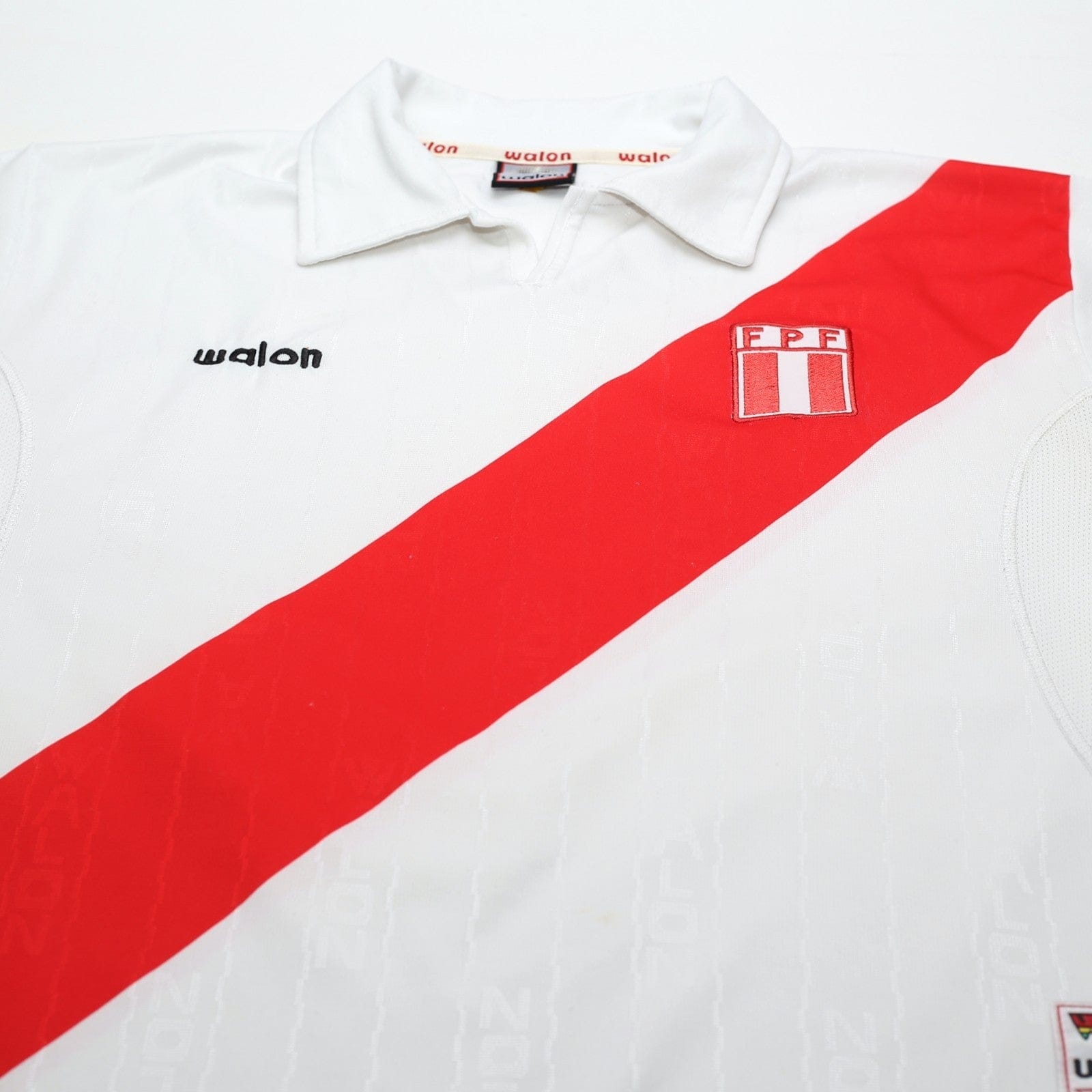 2002 Peru Vintage Walon Long Sleeve Home Football Shirt (L)