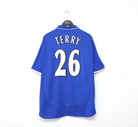 2002 TERRY #26 Chelsea Vintage Umbro FA CUP FINAL Home Football Shirt (XL)