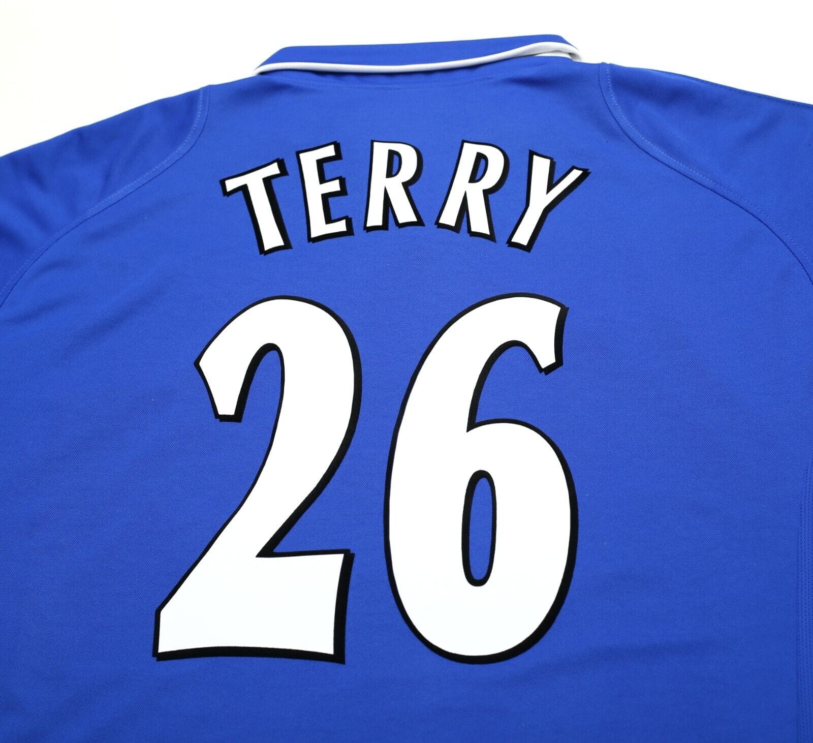 2002 TERRY #26 Chelsea Vintage Umbro FA CUP FINAL Home Football Shirt (XL)