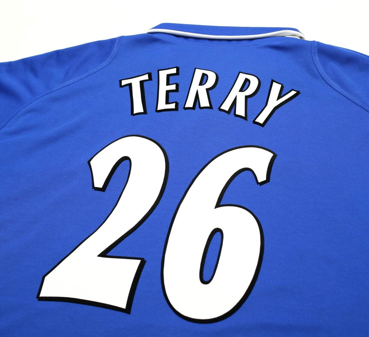 2002 TERRY #26 Chelsea Vintage Umbro FA CUP FINAL Home Football Shirt (XL)