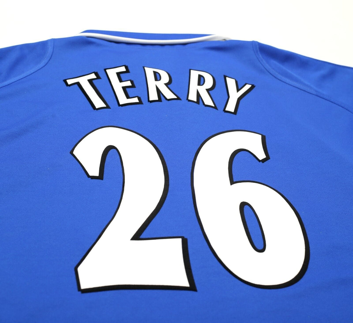 2002 TERRY #26 Chelsea Vintage Umbro FA CUP FINAL Home Football Shirt (XL)