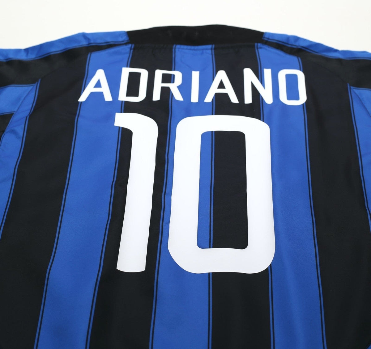 2003/04 ADRIANO #10 Inter Milan Vintage Nike Home Football Shirt (M)