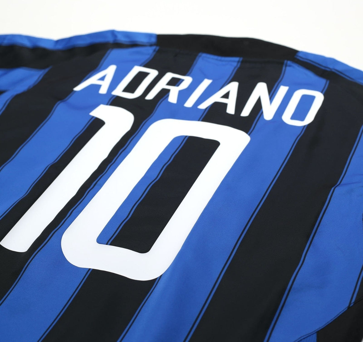 2003/04 ADRIANO #10 Inter Milan Vintage Nike Home Football Shirt (M)