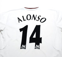 2003/04 ALONSO #14 Liverpool Vintage Reebok Away Football Shirt (M)