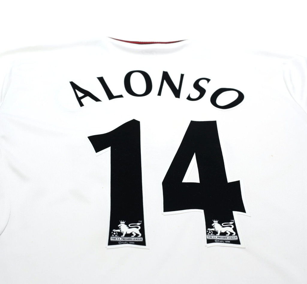 2003/04 ALONSO #14 Liverpool Vintage Reebok Away Football Shirt (M)