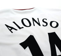 2003/04 ALONSO #14 Liverpool Vintage Reebok Away Football Shirt (M)