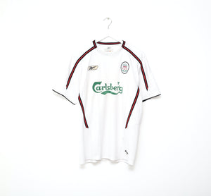 2003/04 ALONSO #14 Liverpool Vintage Reebok Away Football Shirt (M)