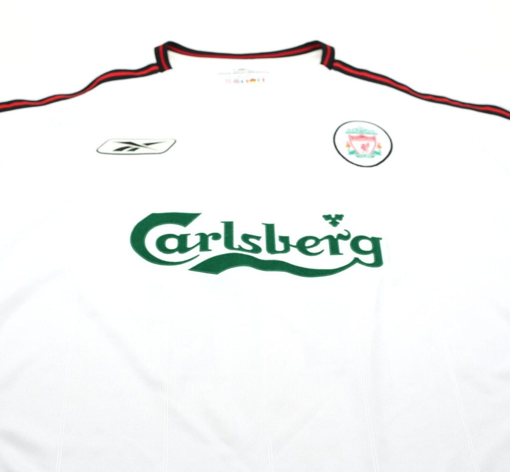 2003/04 ALONSO #14 Liverpool Vintage Reebok Away Football Shirt (XL)