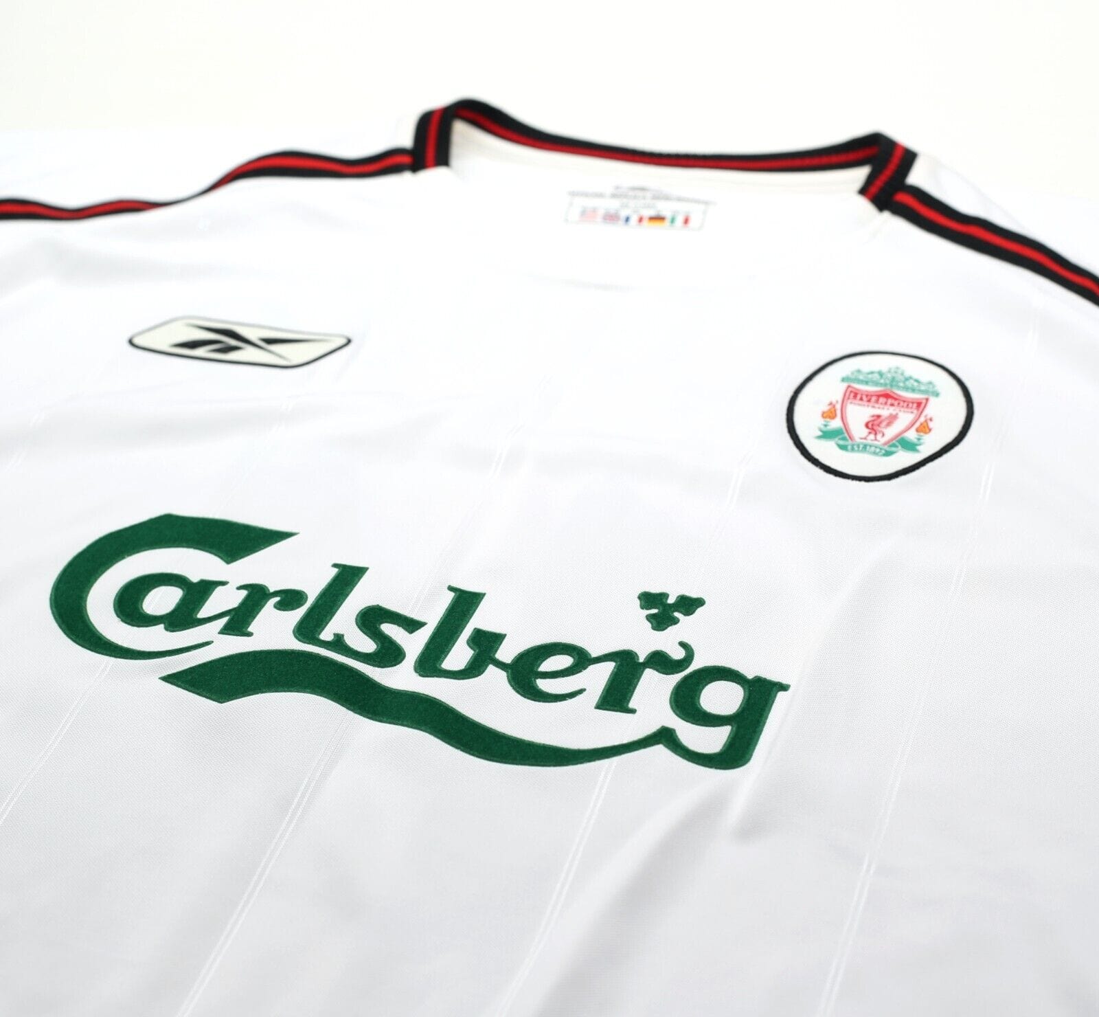 2003/04 ALONSO #14 Liverpool Vintage Reebok Away Football Shirt (XL)