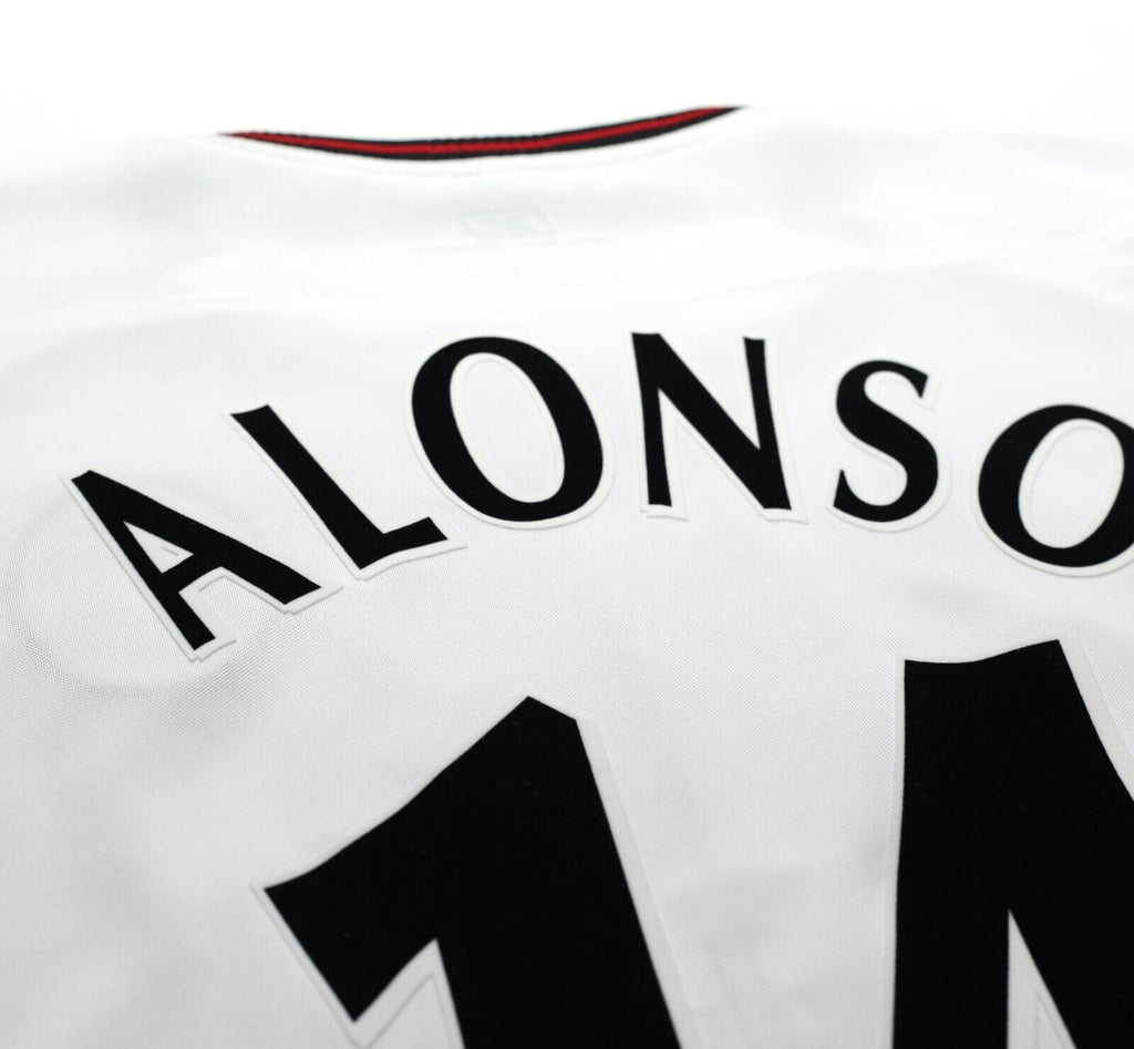 2003/04 ALONSO #14 Liverpool Vintage Reebok Away Football Shirt (XL)