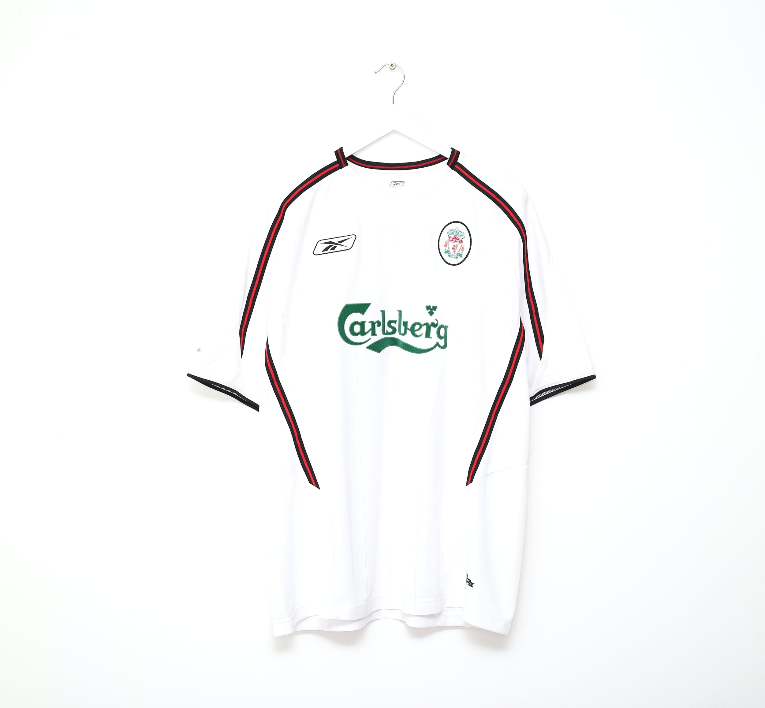 2003/04 ALONSO #14 Liverpool Vintage Reebok Away Football Shirt (XL)
