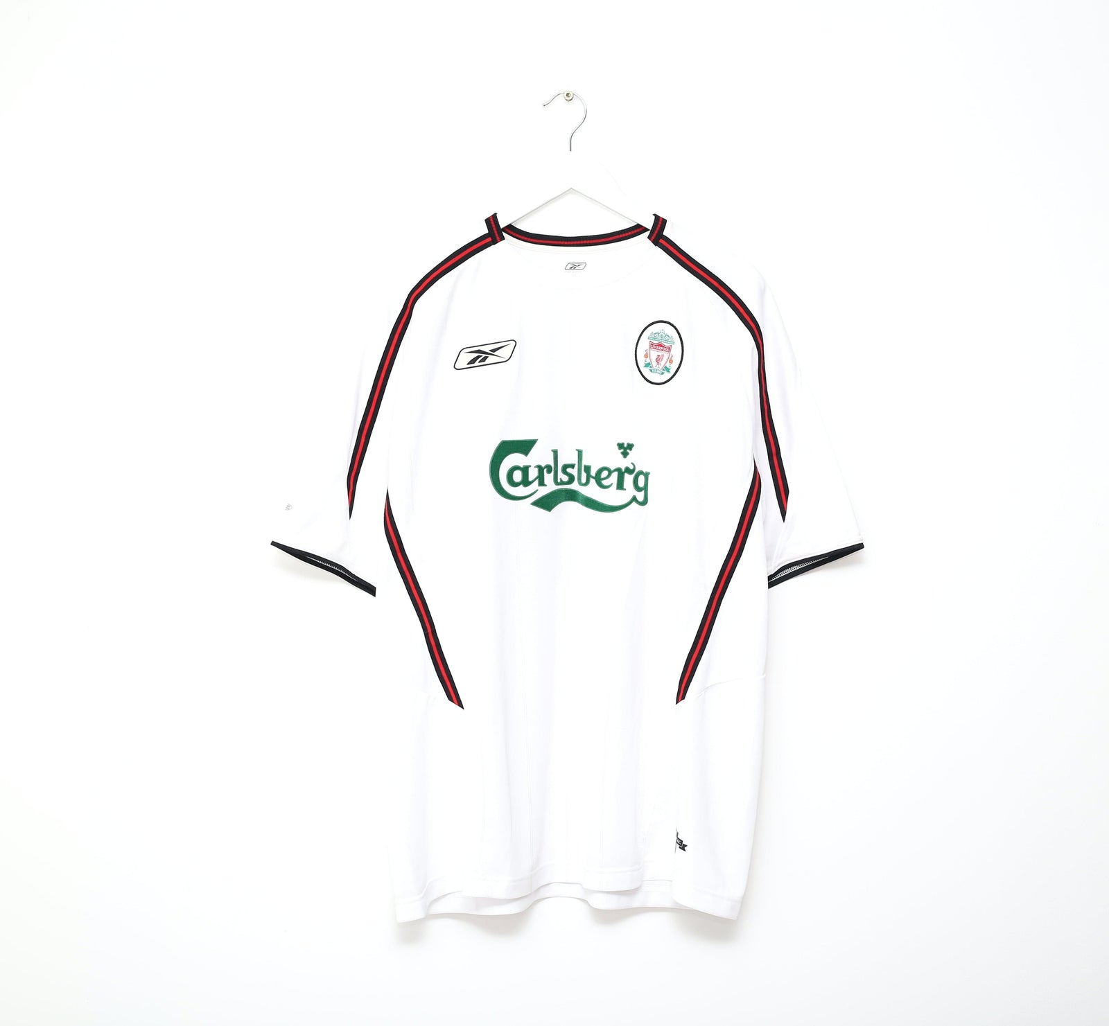 2003/04 ALONSO #14 Liverpool Vintage Reebok Away Football Shirt (XL)