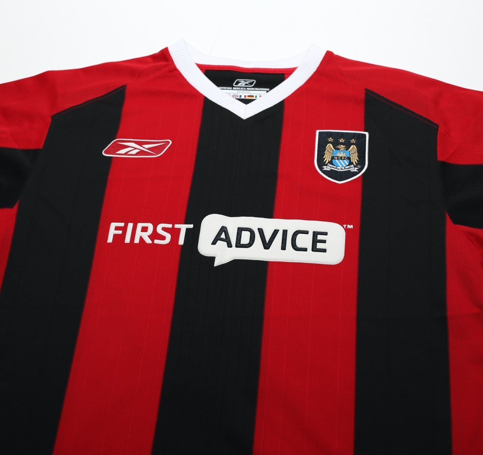 2003/04 ANELKA #39 Manchester City Vintage Reebok Away Football Shirt (M)